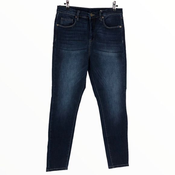 BlankNYC Crybaby Dark Denim High Rise Skinny Jeans size 30 - Picture 2 of 12